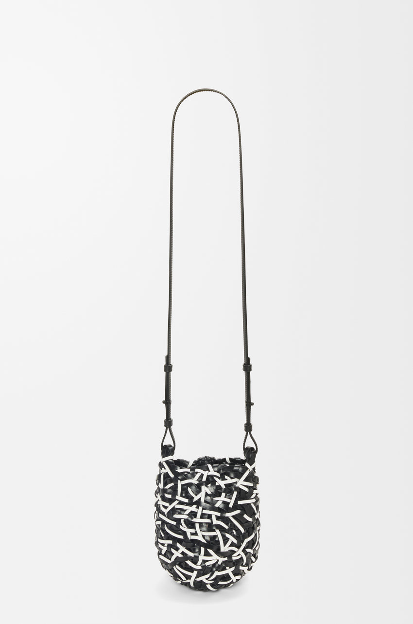 Small Nest Basket bag in calfskin